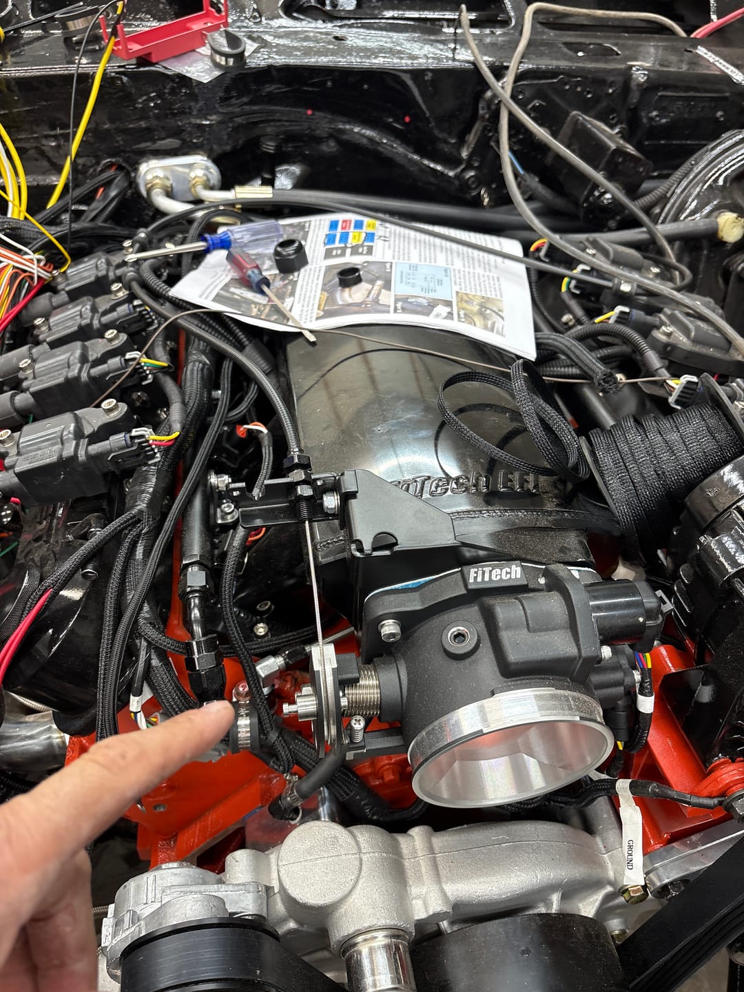 Customer photo review of Motion Raceworks 48" Throttle Cable w/ GM/Ford Pedal Attachment 18-141