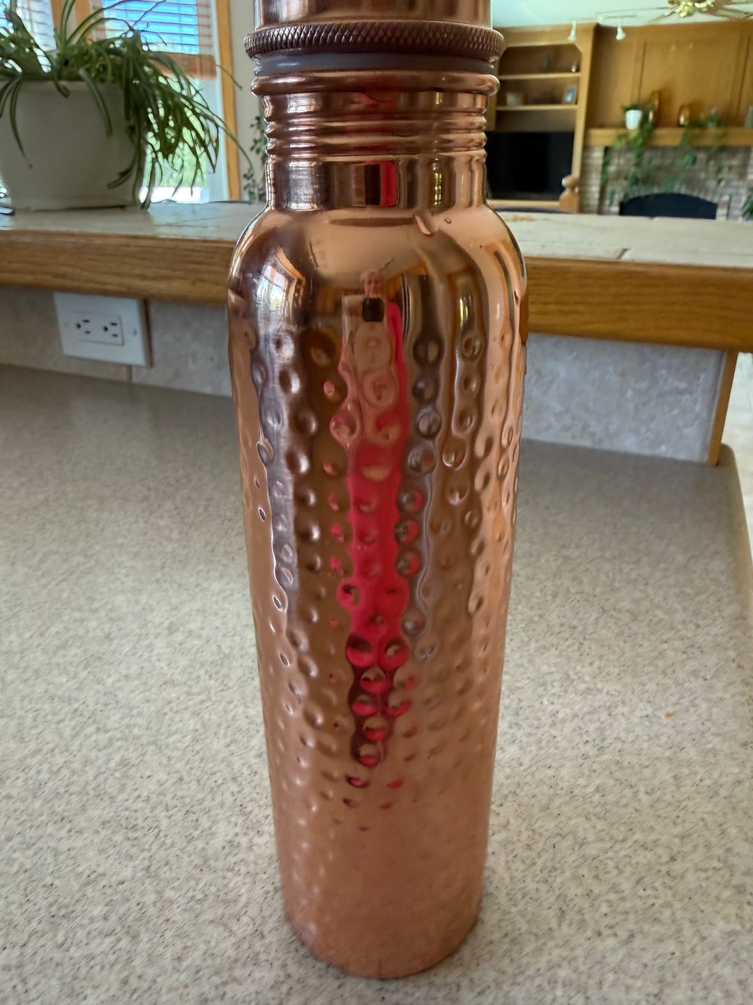 Customer photo review of Certified Ayurveda® Pure Copper Water Bottles - V2 Hand-Hammered Edition