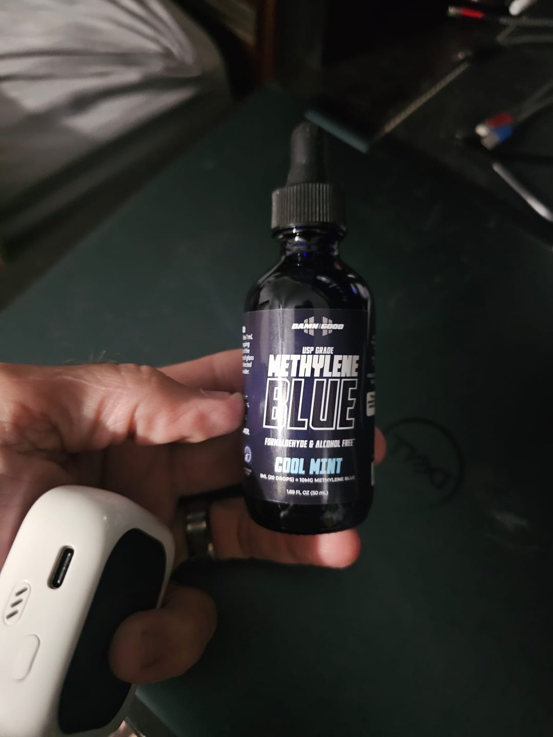 Customer photo review of Damn Good™ Methylene Blue Tincture - 50mL (30 Servings)