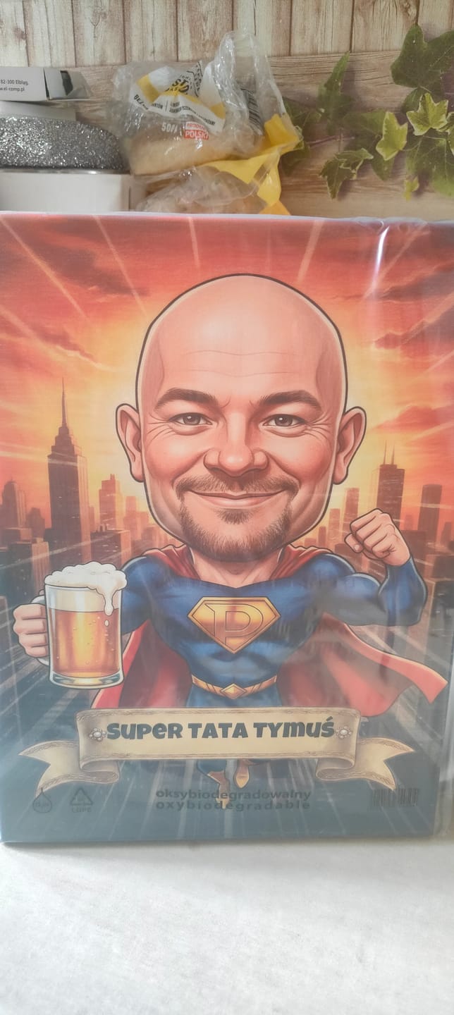 Customer photo review of Super Tatuś  - Karykatura ze zdjęcia
