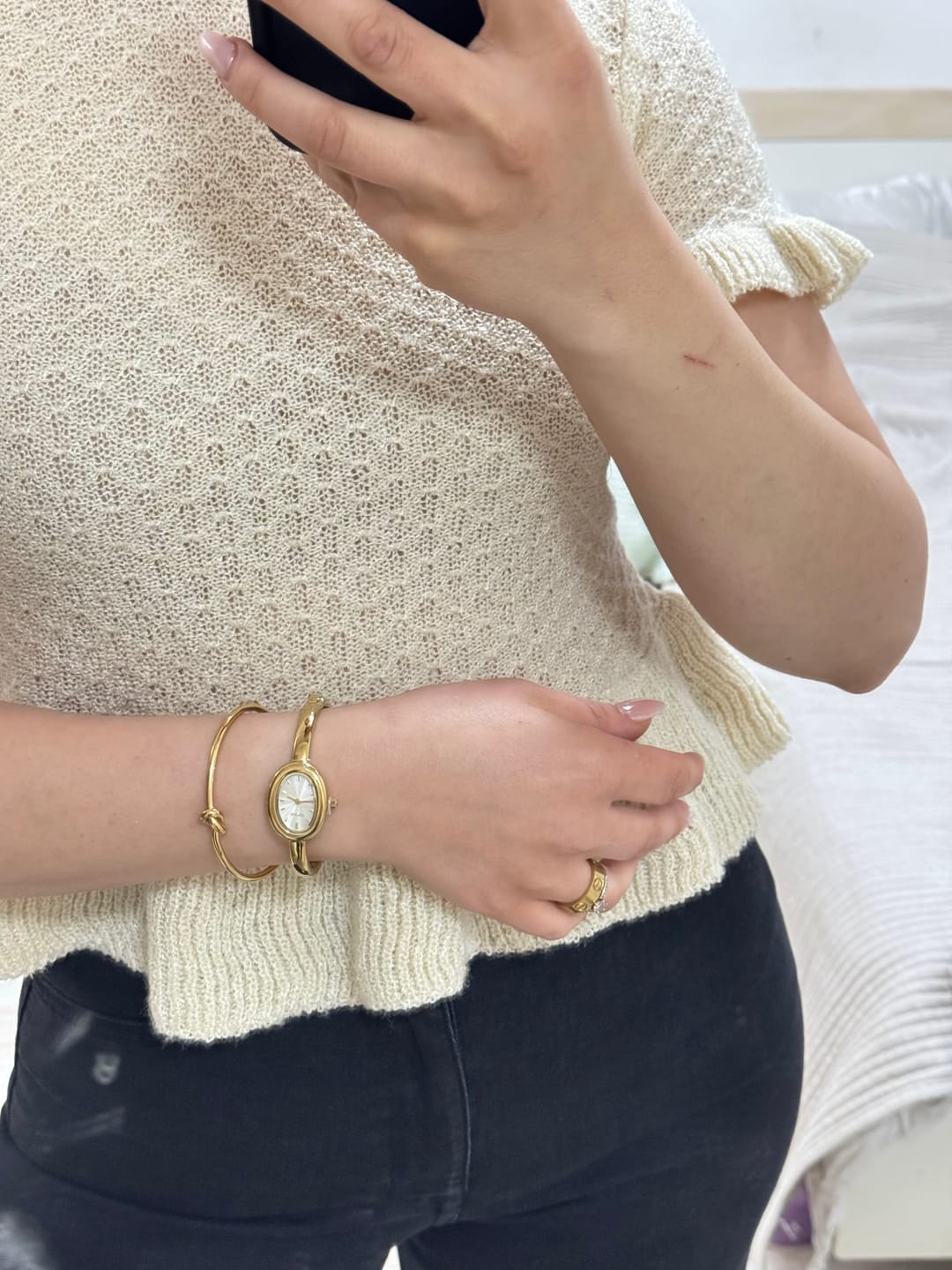 Customer photo review of Diana Gold White