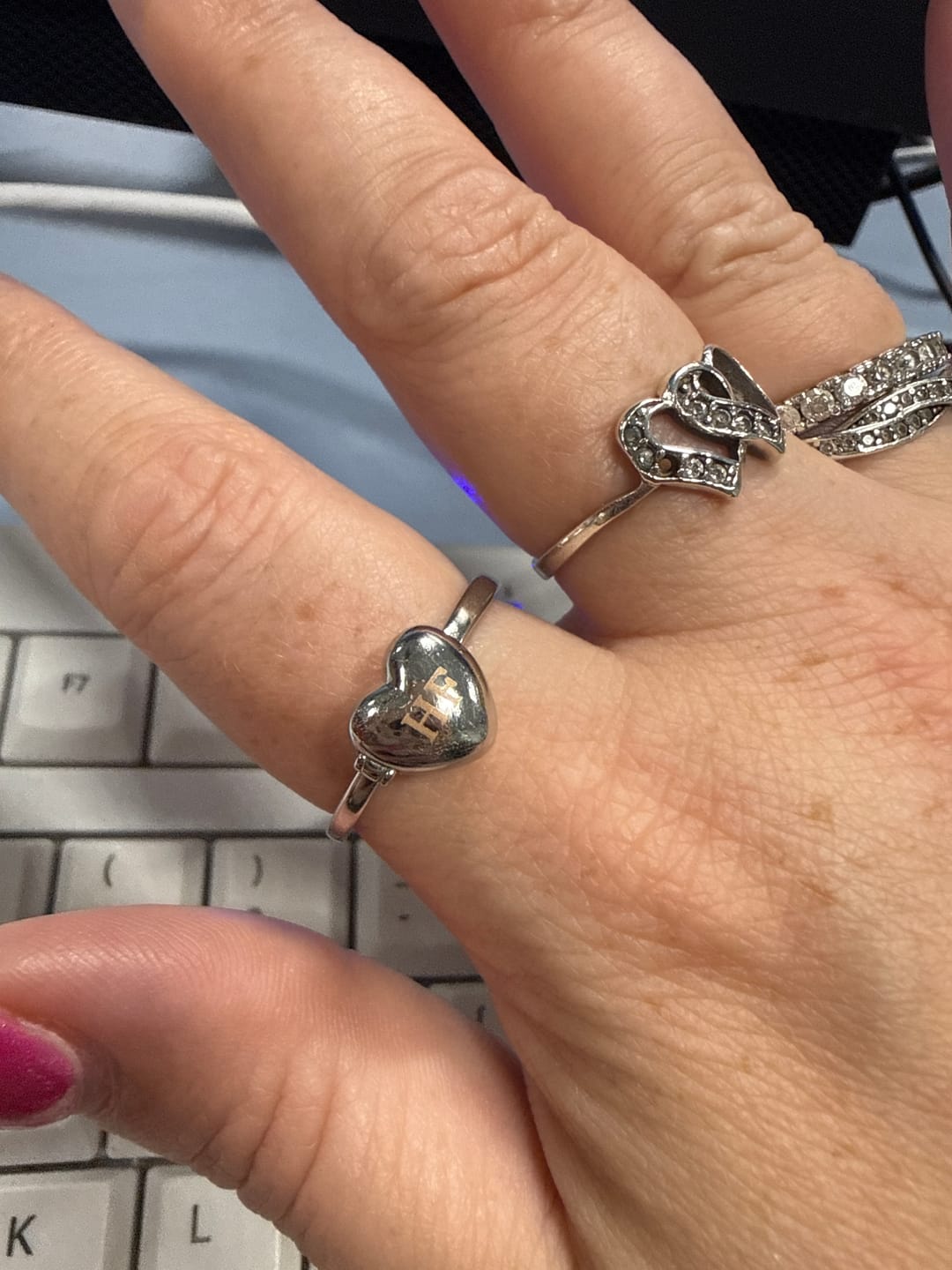 Customer photo review of Heart Locket Ring