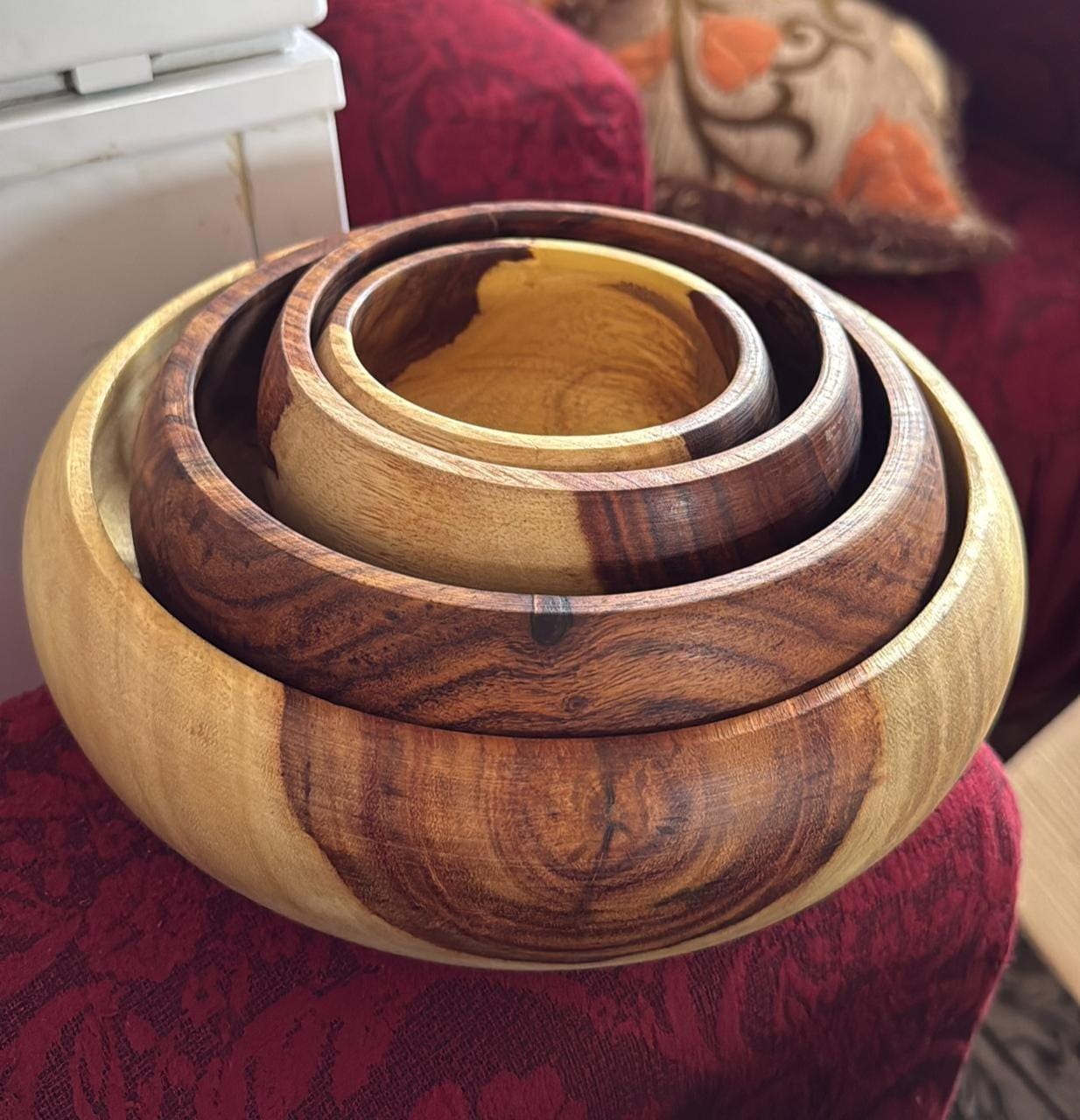 Customer photo review of Bombeh Wooden Bowl Set of 4