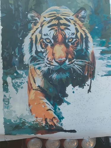 Customer photo review of Tiger in the Stream