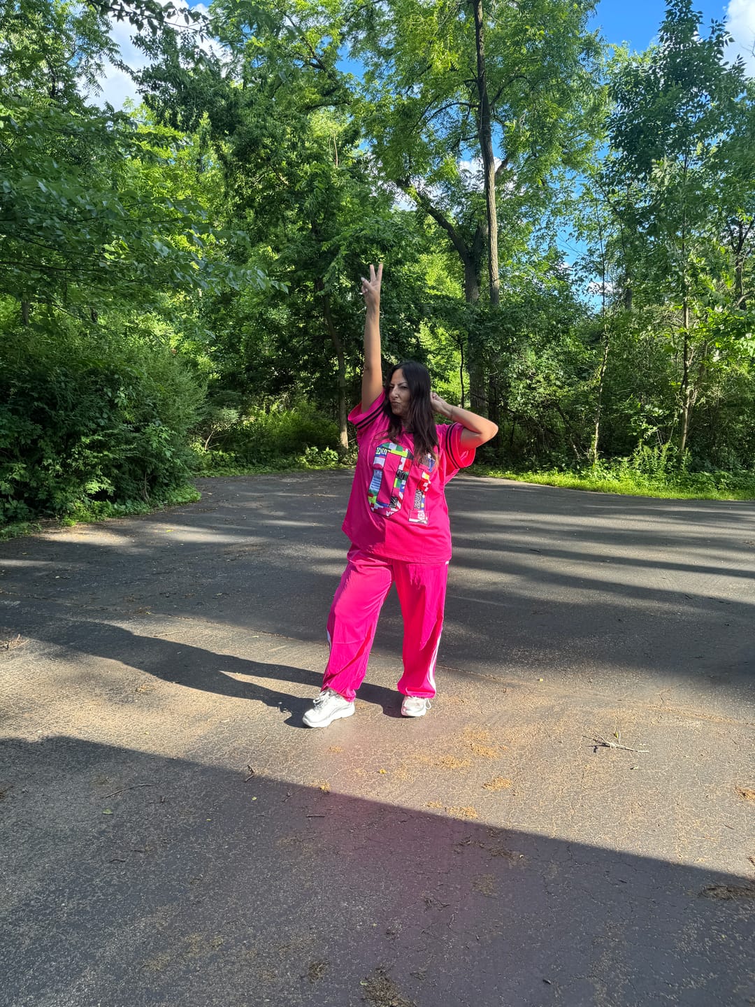 Customer photo review of Worldwide Curvy Track Pants