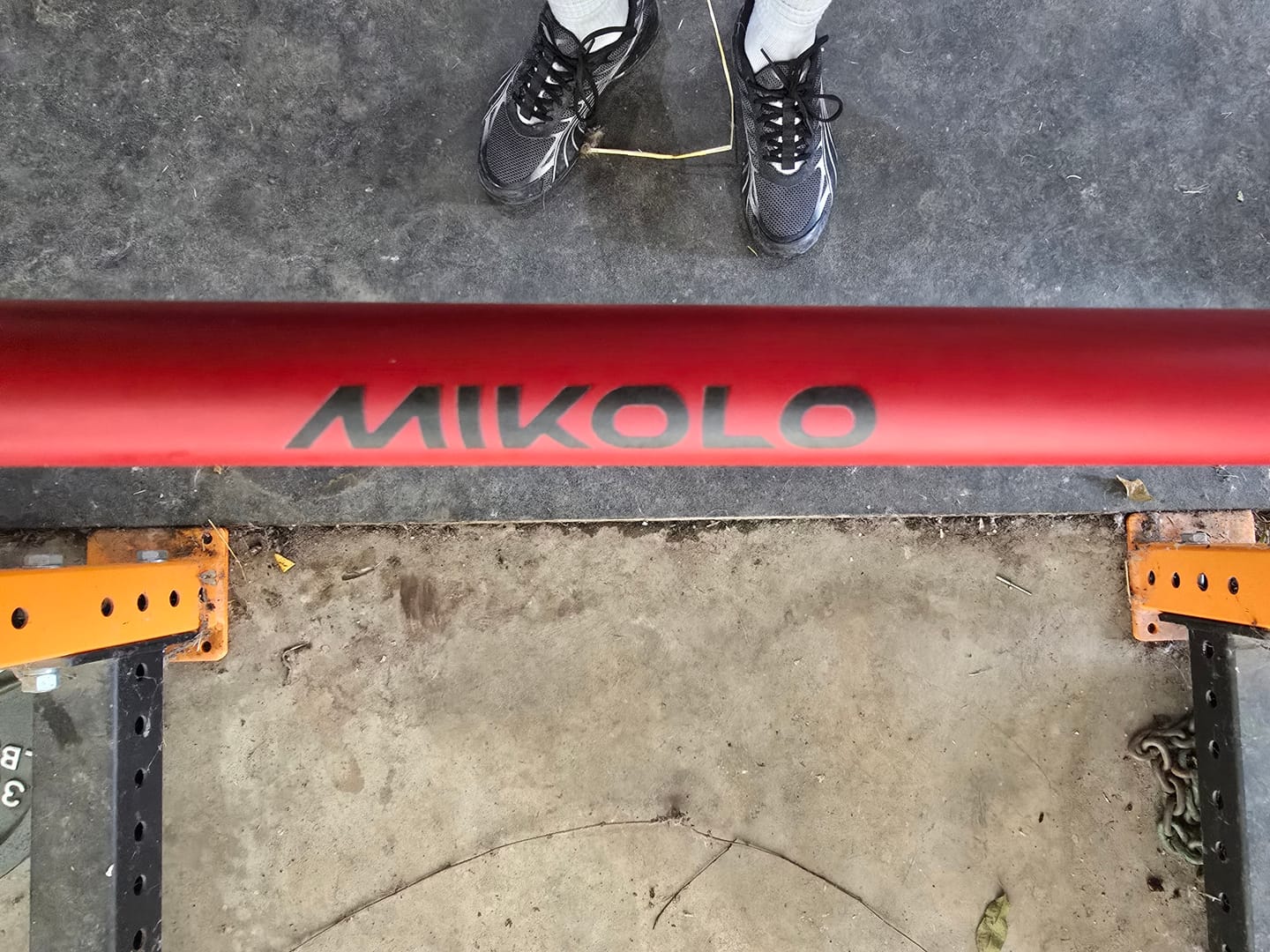 Customer photo review of 7 ft Barbell - 20 kg Blemished