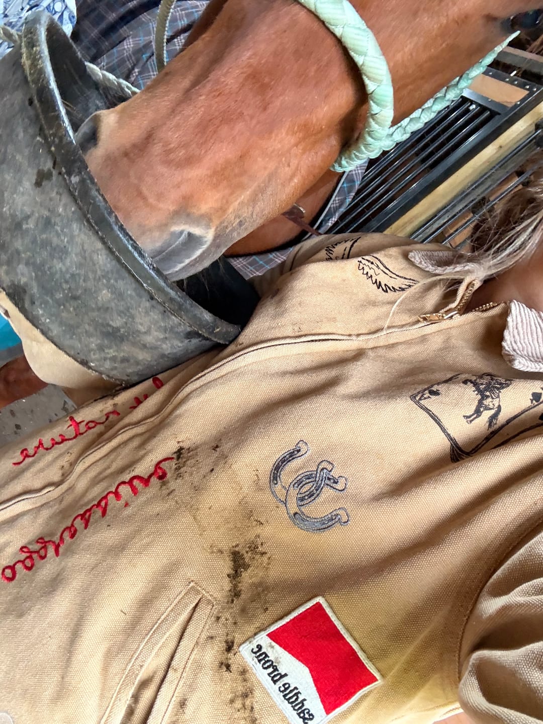 Customer photo review of ACES BARN JACKET- PRE ORDER