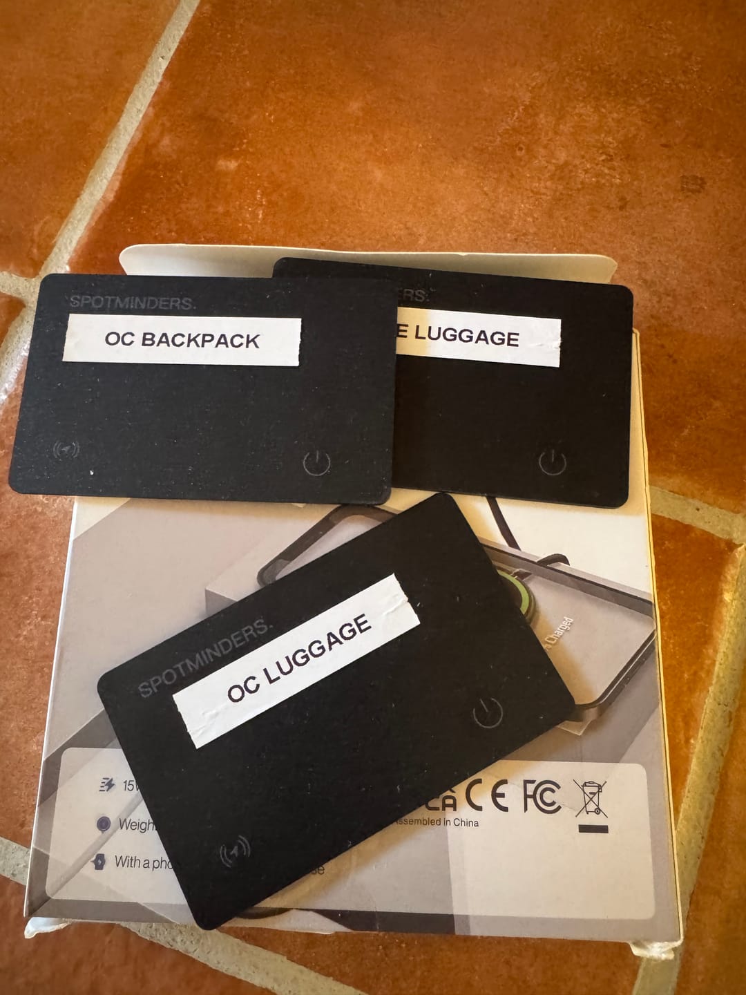 Customer photo review of SPOTMINDERS. Tracking Card