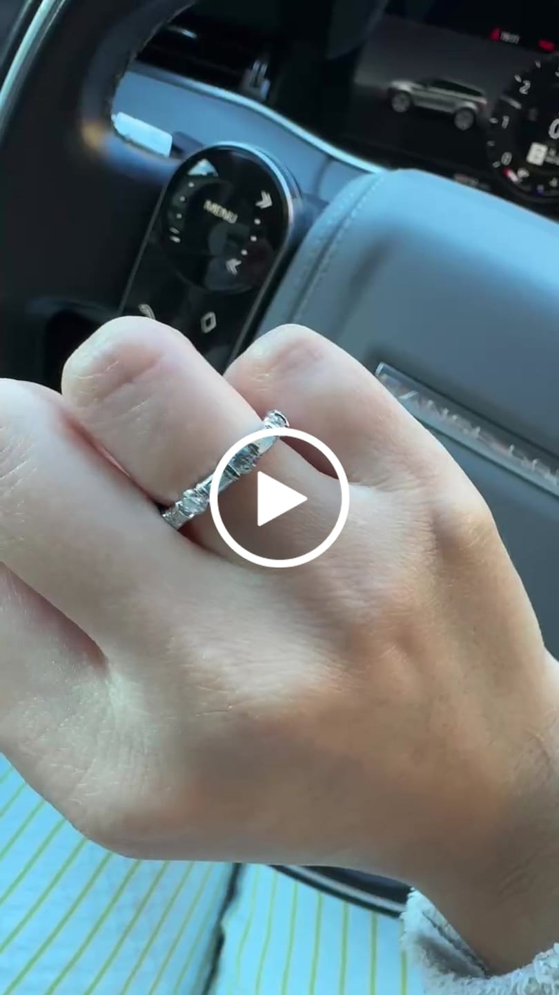 Customer video review of Deposit Cas Custom Eternity Ring 433 USD
