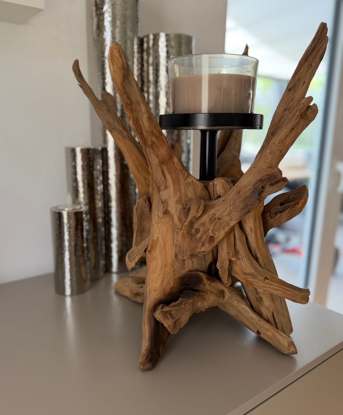 Customer photo review of Treibholz Kerzenständer VILLA