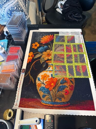 Customer photo review of Folk Bloom (Diamond Painting)