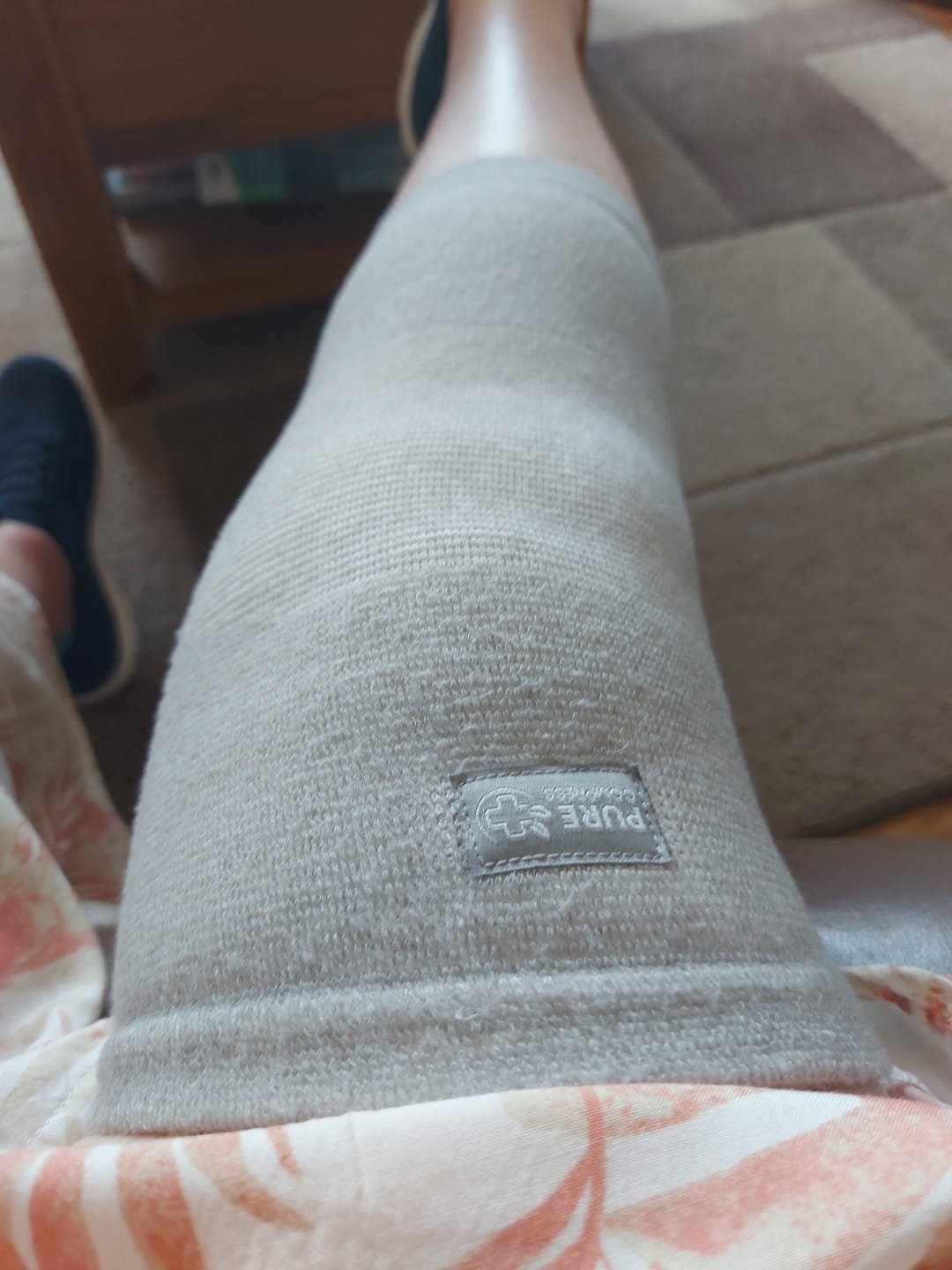 Customer photo review of PureCompress™ Natural Bamboo Knee Sleeve