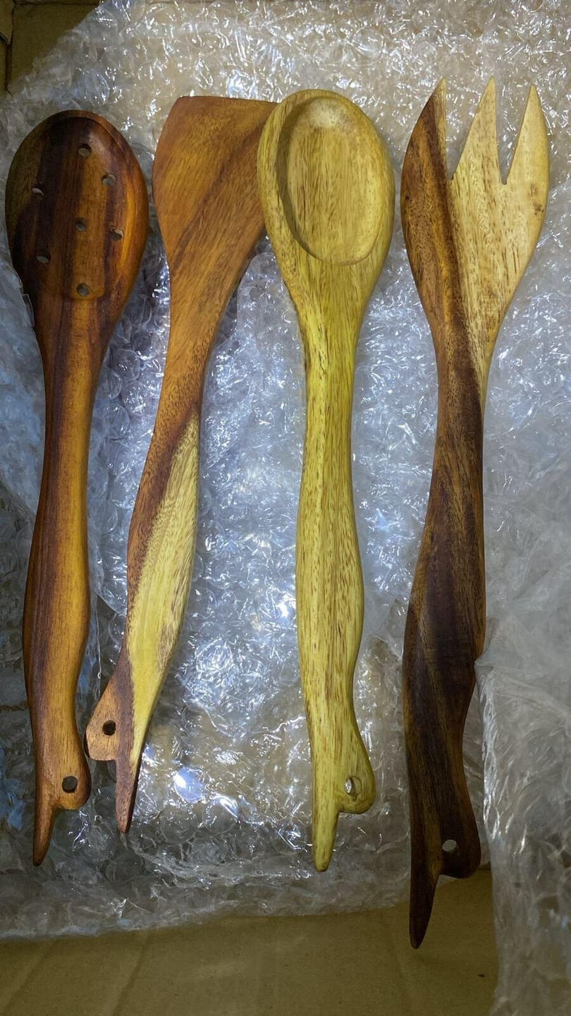 Customer photo review of Wooden Cooking Spoons