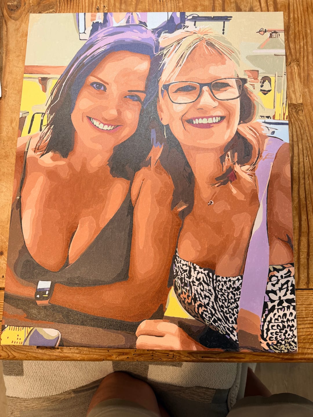 Customer photo review of Custom Paint by Numbers Kit for Personalized Artwork