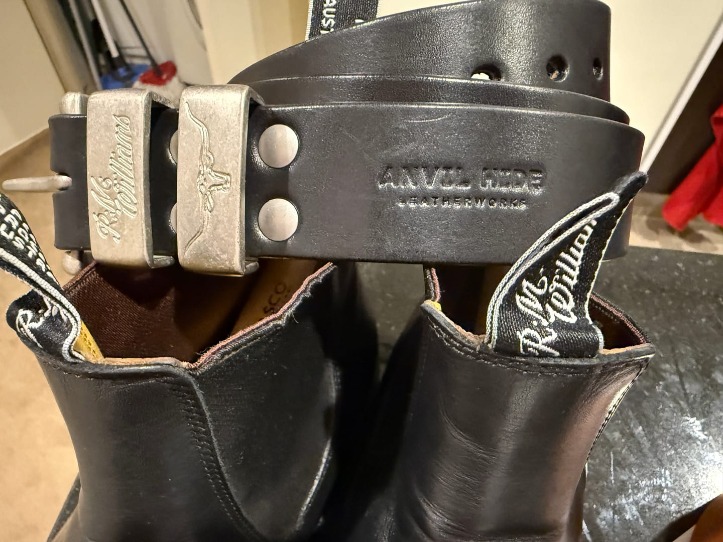 Customer photo review of “Bring your own buckle” belt