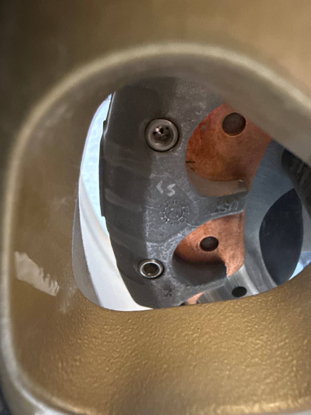 Customer photo review of Stainless Steel Can Am Brake Pad Caliper Pins - Uses Allen Key