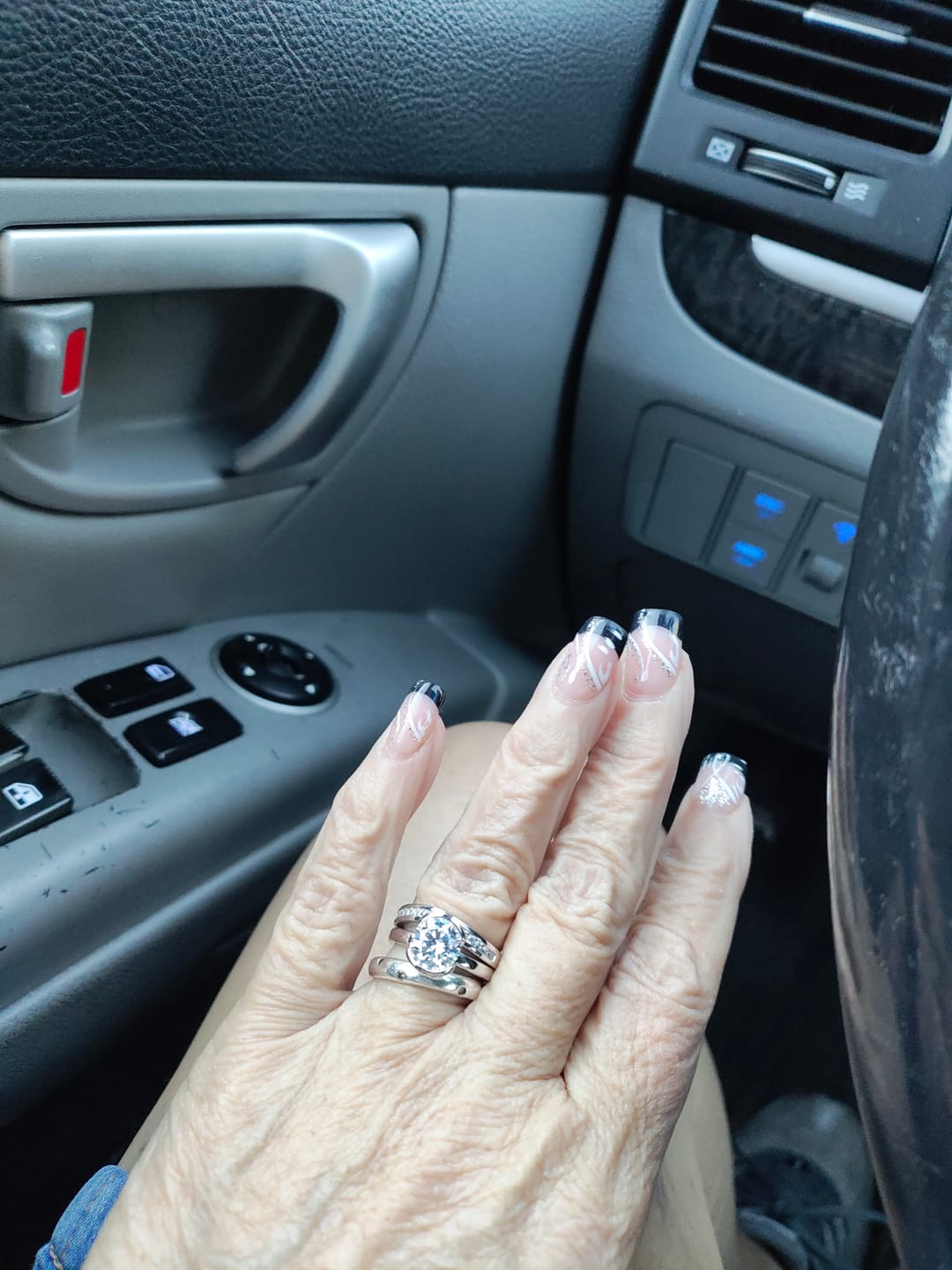 Customer photo review of Solitaire 2ct Bezel CZ Ring in Sterling Silver