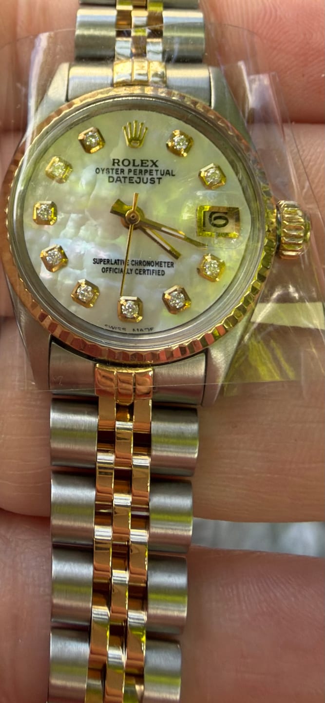 Customer photo review of Rolex Two Tone Mother Of Pearl Dial 26 mm Lady Datejust Watch