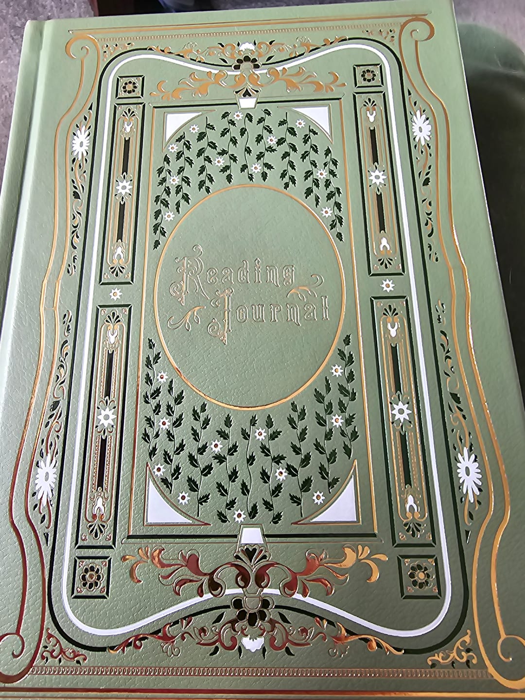 Customer photo review of Reading Journal - Sage