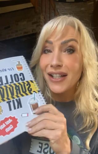 Customer photo review of The 'For When...' College Survival Kit - Gift Card Book