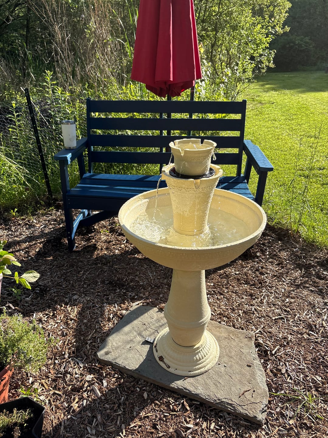 Customer photo review of Adria Cordless 8-in-1 Modular Fountain with Timer