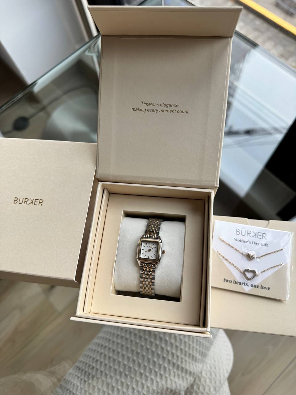 Customer photo review of Macy Petite Gold Silver