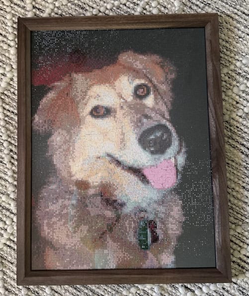 Customer photo review of Custom Diamond Painting Kits