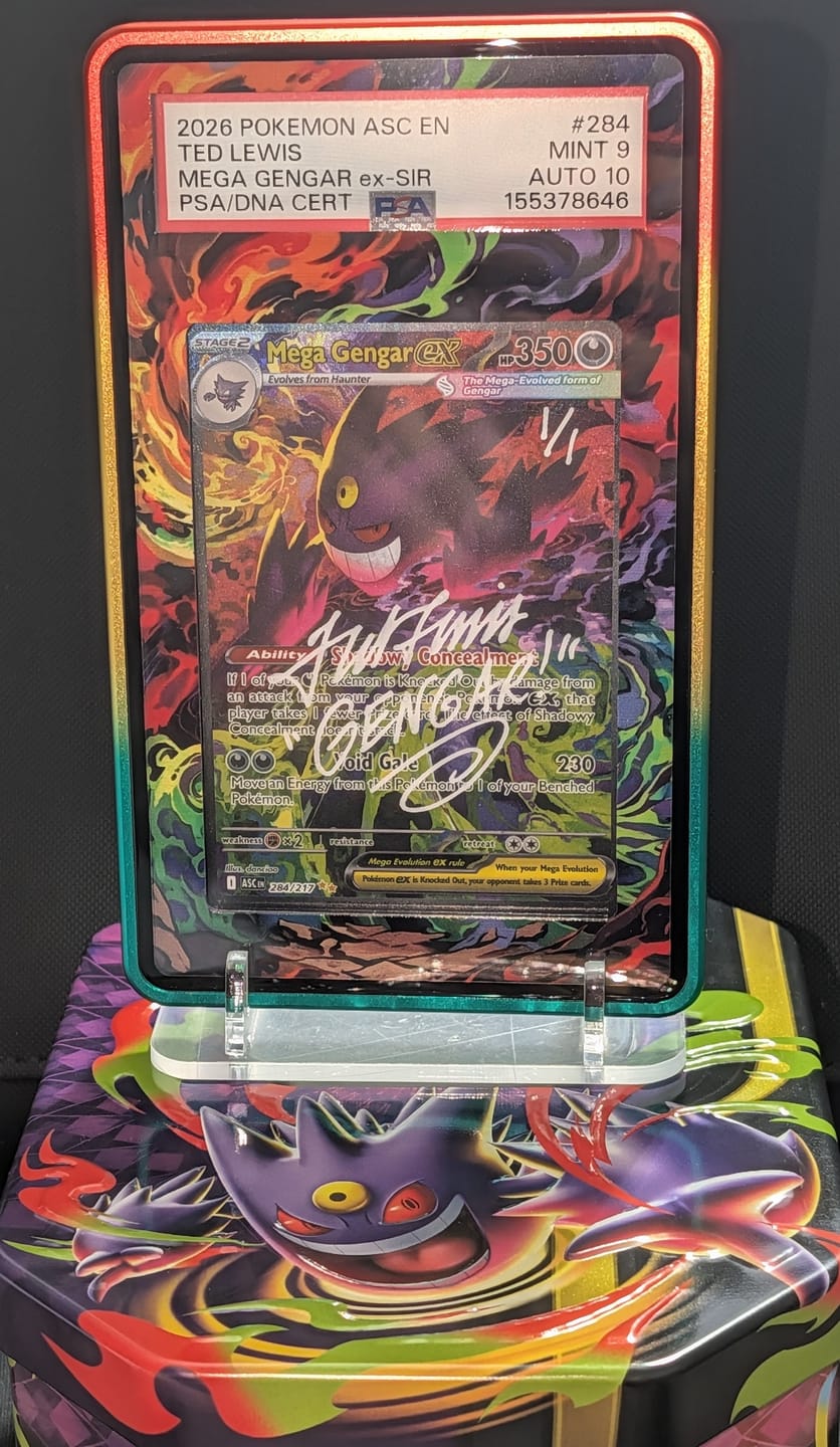 Customer photo review of Mega Gengar ex 284-217 SIR SAR Ascended Heroes Extended Art Display Cases