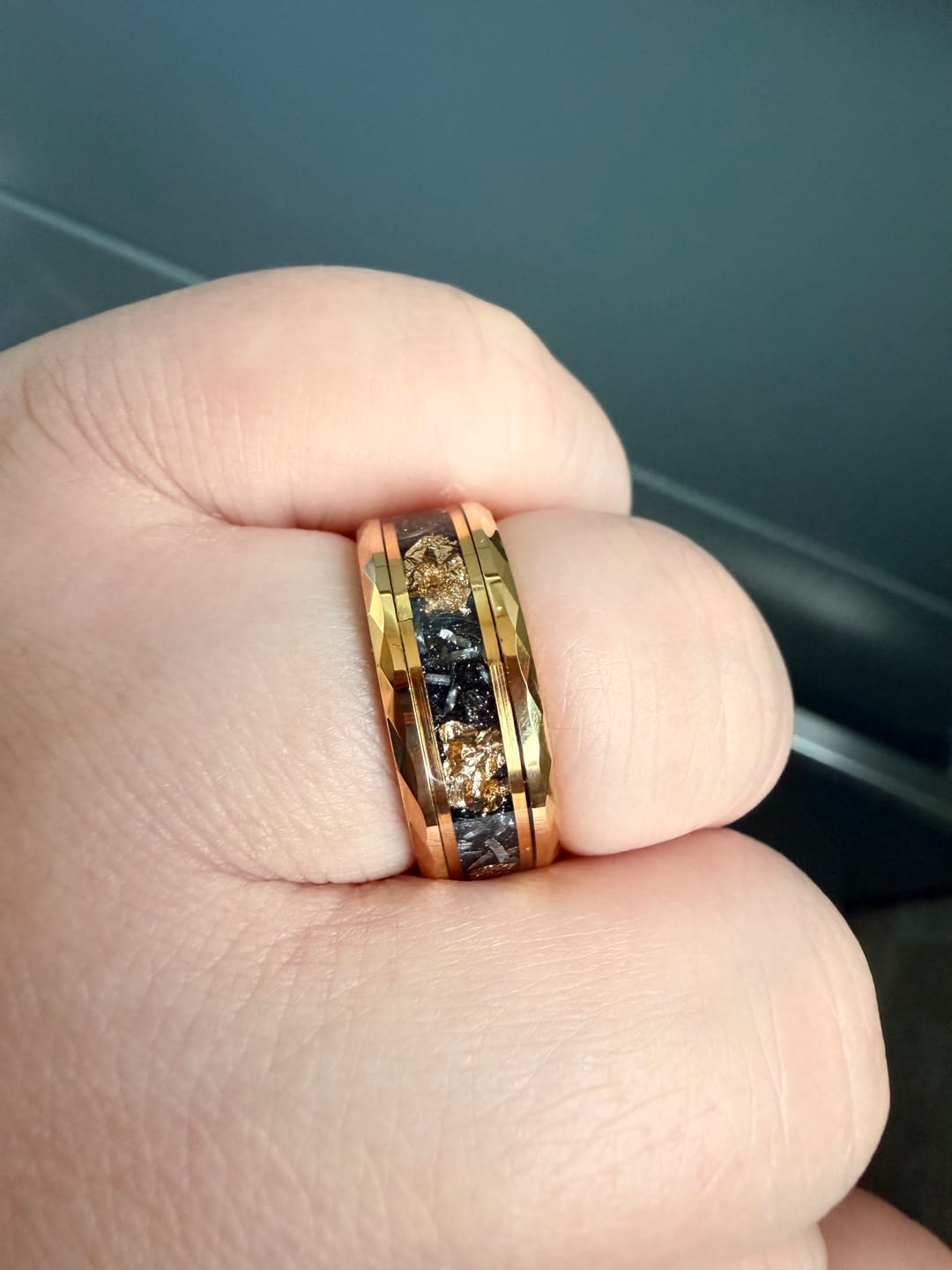 Customer photo review of Golden Flake Wonder Ring Set