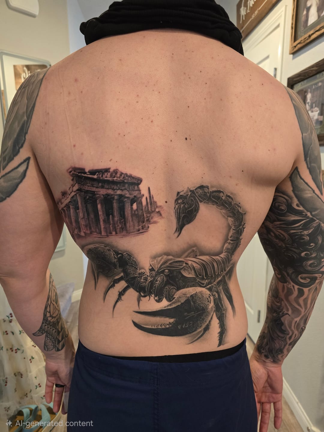 Customer photo review of Painless Tattoo Numbing Cream