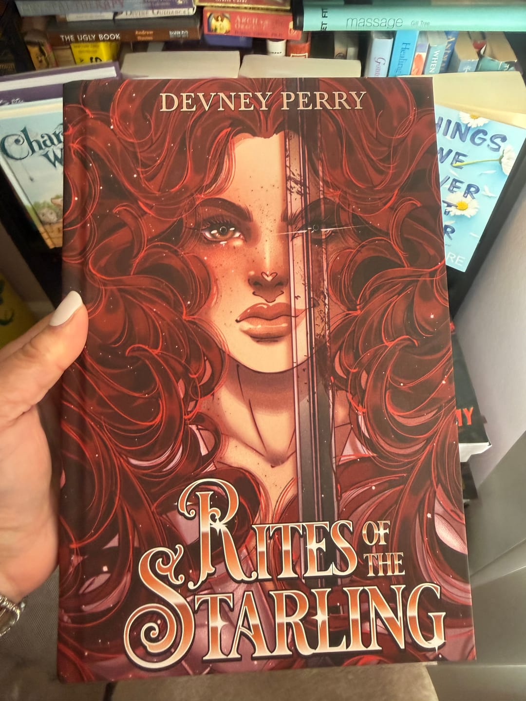 Customer photo review of PS Hardcover SE Rites of the Starling by Devney Perry