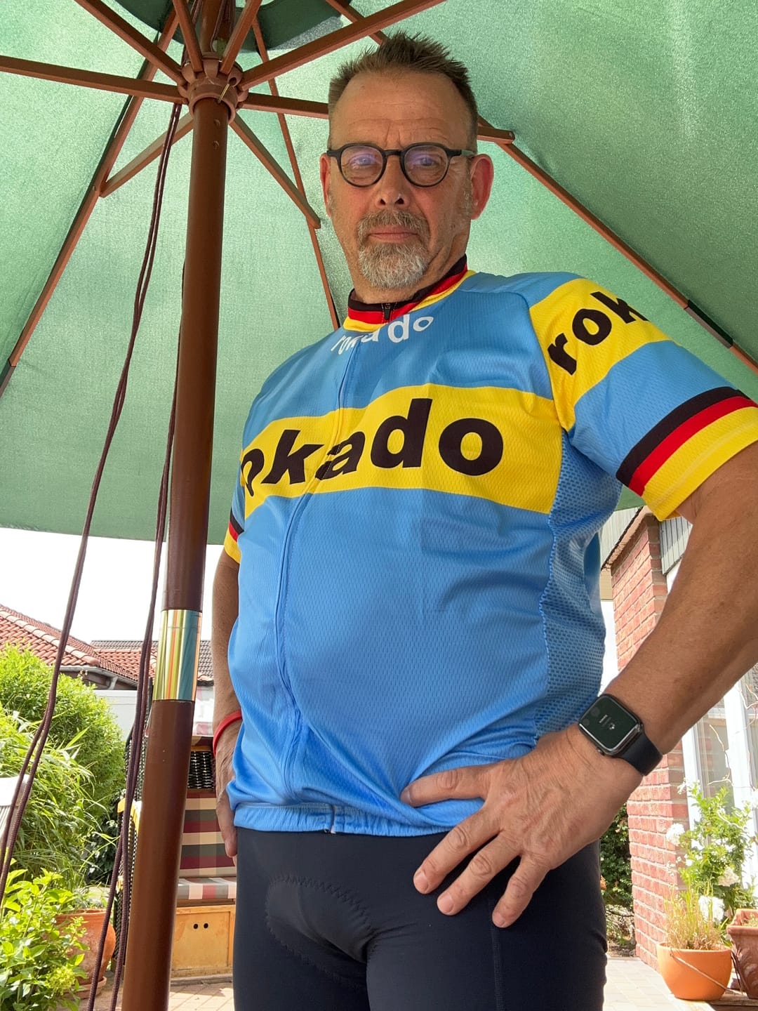 Customer photo review of Retro Rokado Cycling Jersey