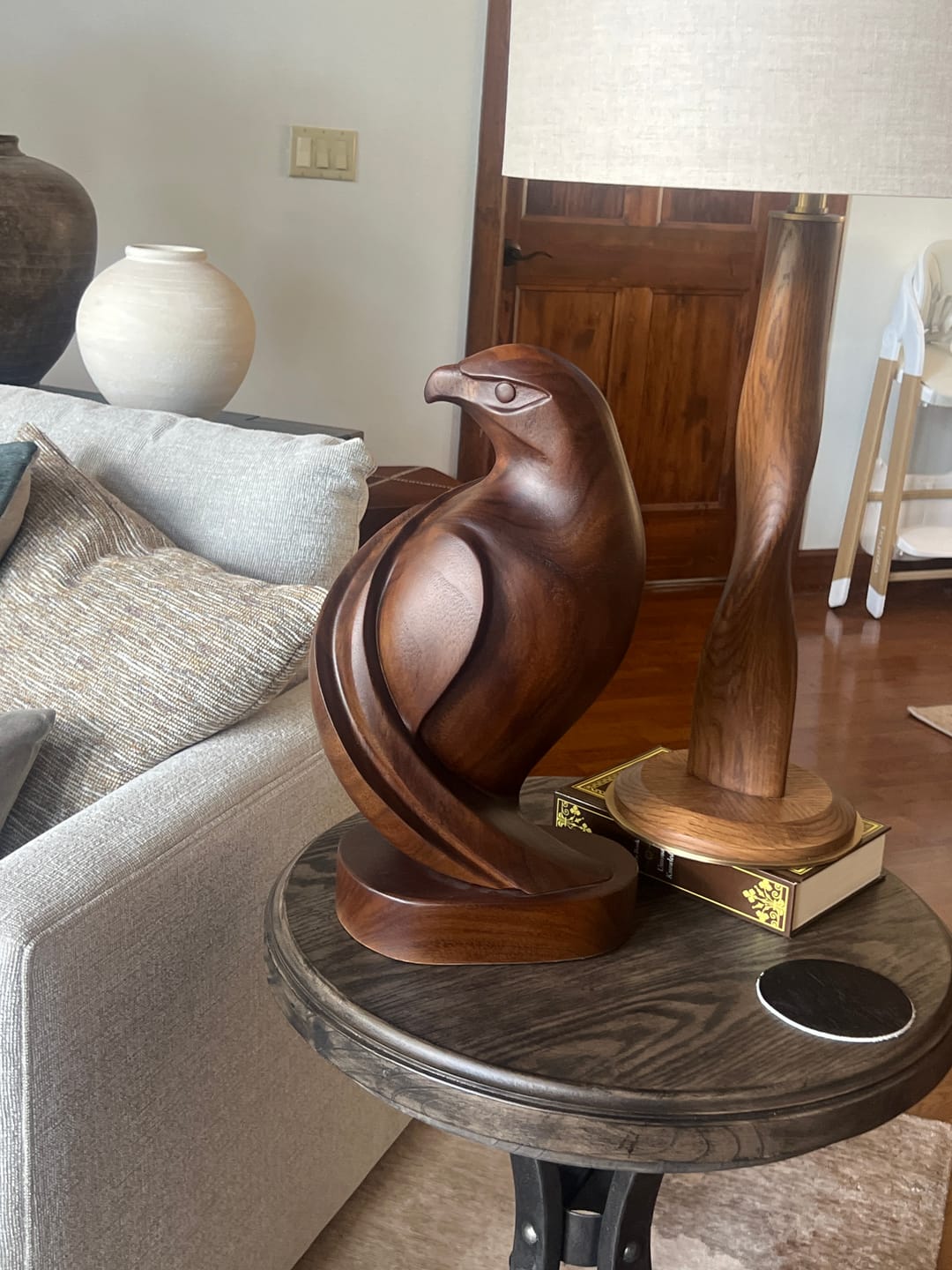 Customer photo review of Eagle Wood Sculpture #WA131