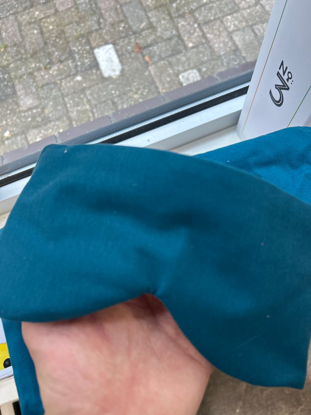 Customer photo review of PurelyGoods Slaapmasker Katoen - Oceaan Blauw
