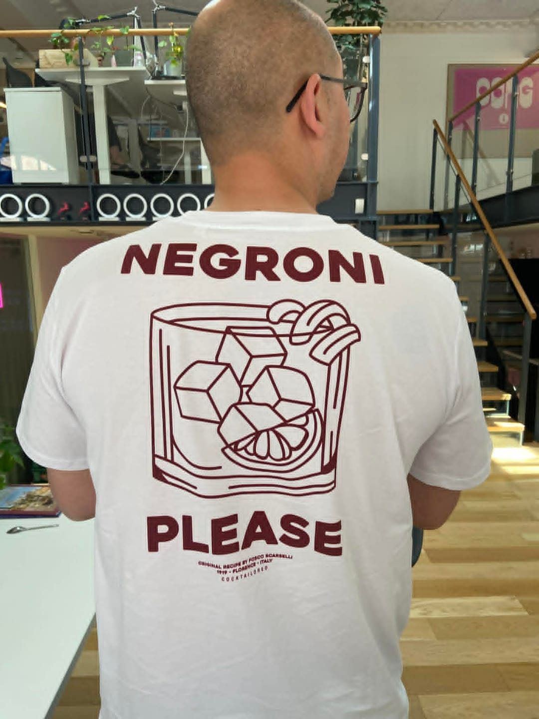 Customer photo review of The Negroni Pls. Organic T-shirt