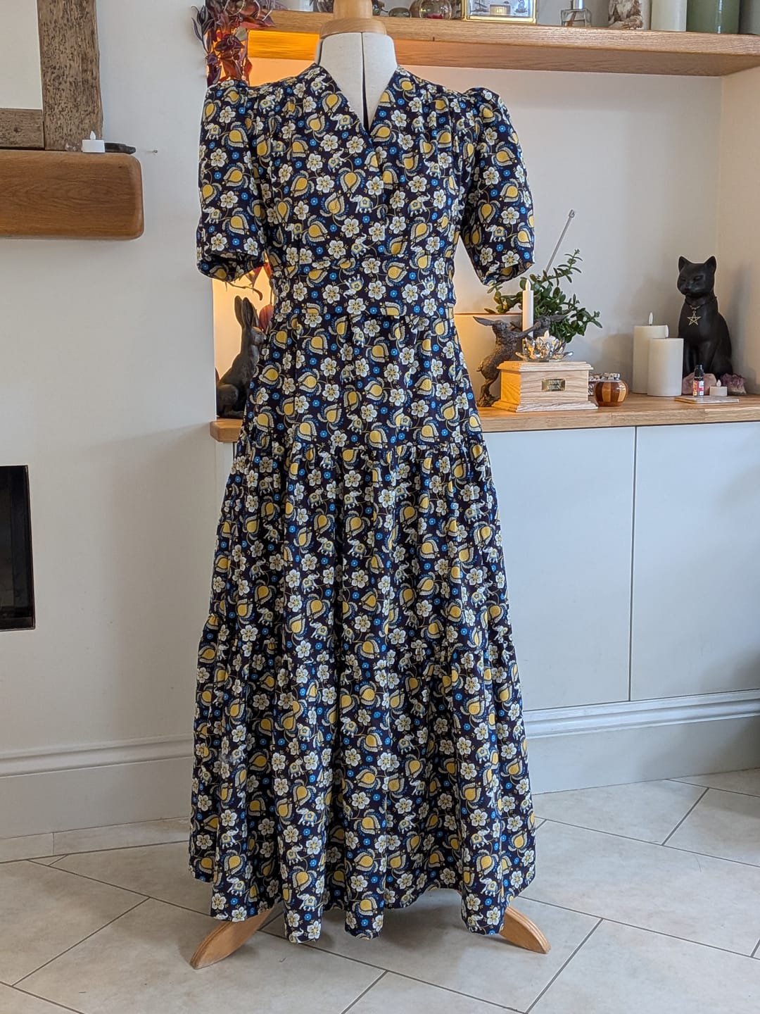 Customer photo review of Flowers & Elephants Cotton Poplin Fabric - 58" wide