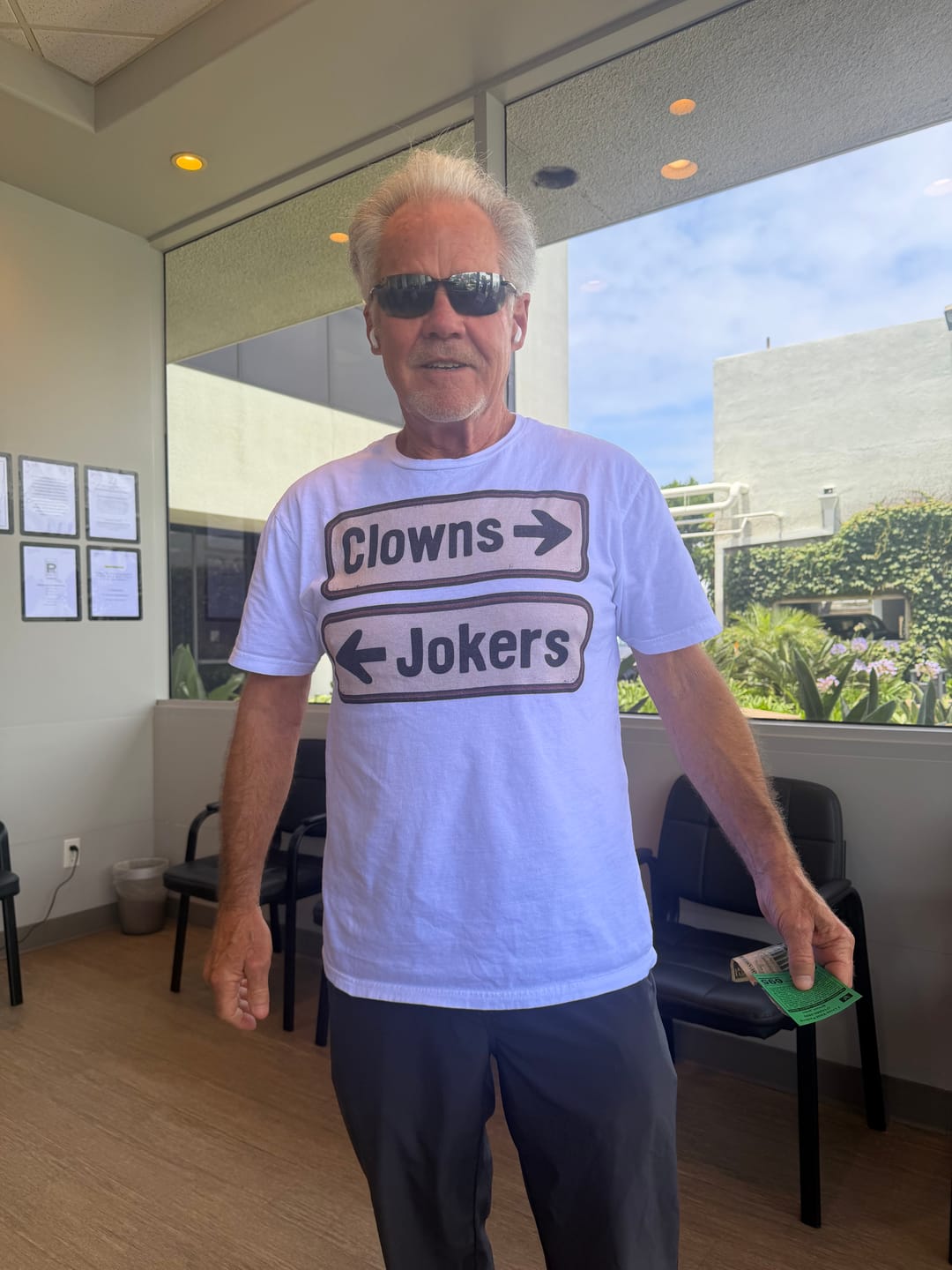 Customer photo review of Clowns or Jokers T-Shirt