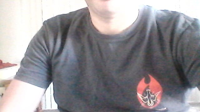 Customer photo review of Veni Sancte Spiritus Heavyweight Garment-Dyed Tee