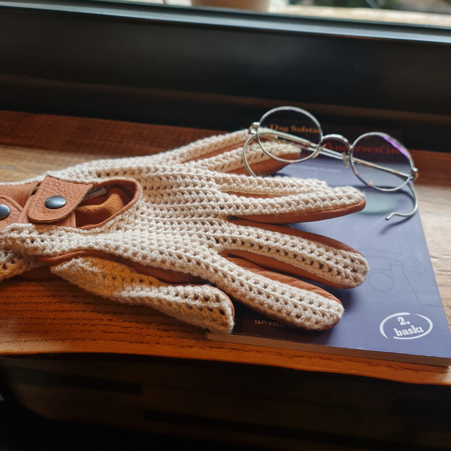 Customer photo review of Örgülü Sürücü Eldiveni Taba
