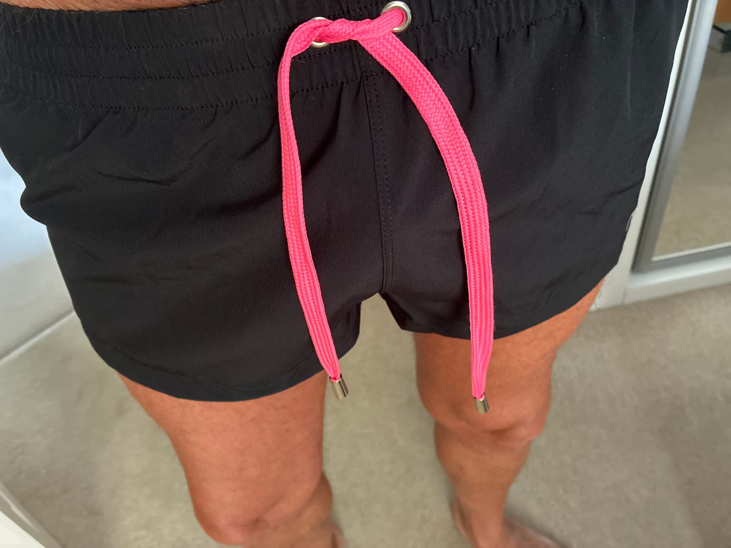 Customer photo review of Men's Quick-Dry Beach Shorts with Drawstring