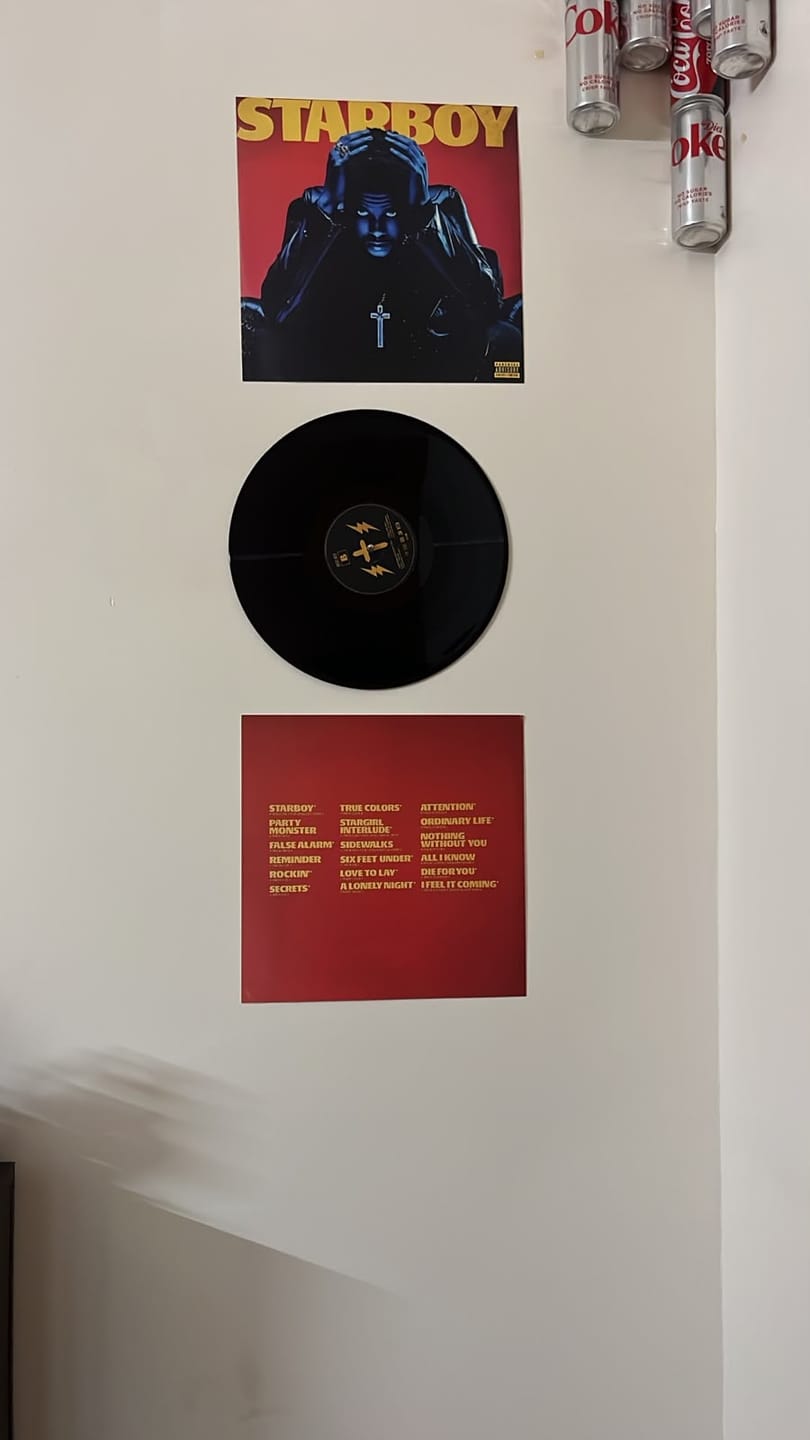 Customer photo review of VINYL RECORDS - THE WEEKND