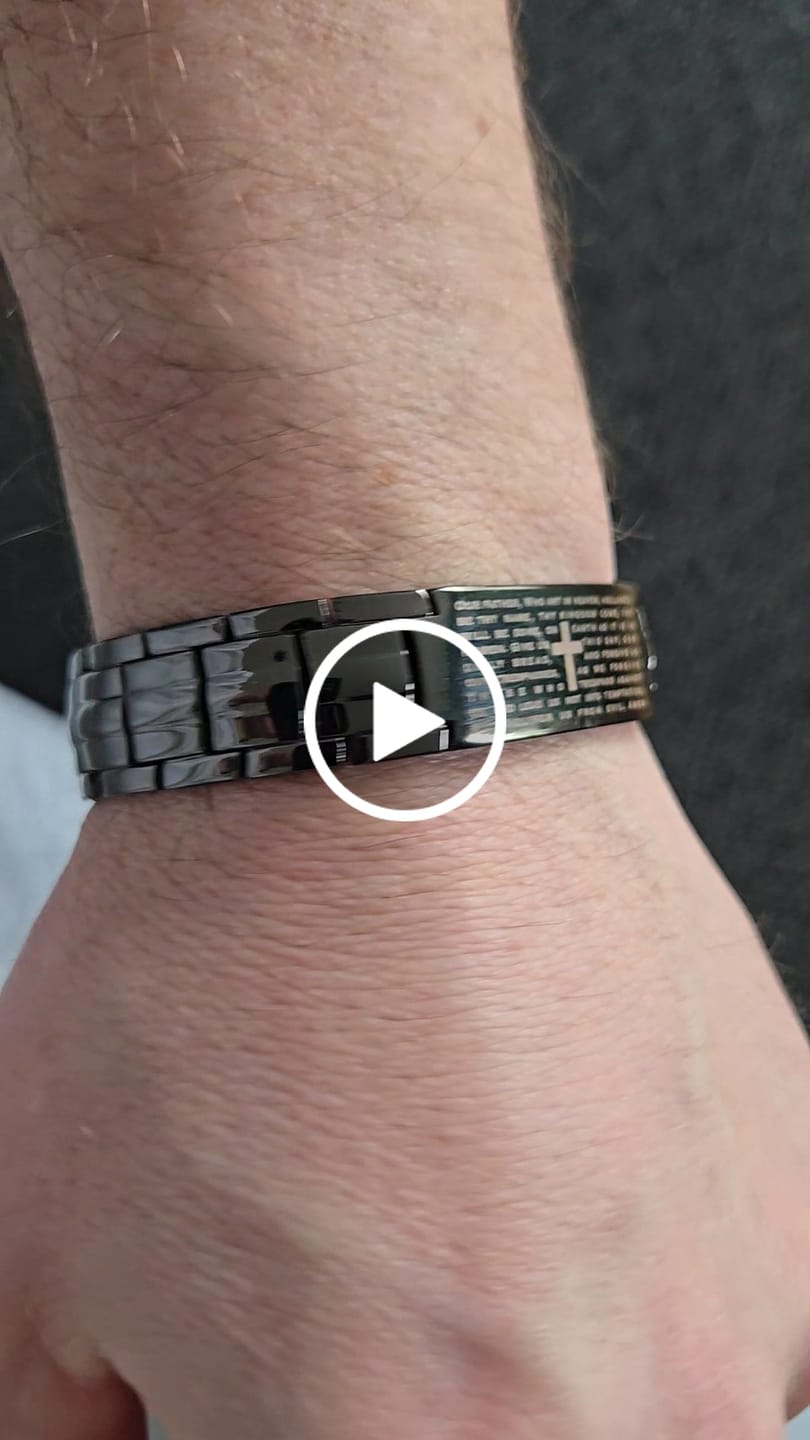 Customer video review of Deal 33% Off! Power of the Lord’s Prayer Magnetic Copper Bracelet : Helps Pair Veterans With A Service Dog Or Shelter Dog