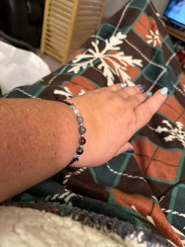 Customer photo review of Moon Phases Crystal Healing Bracelet