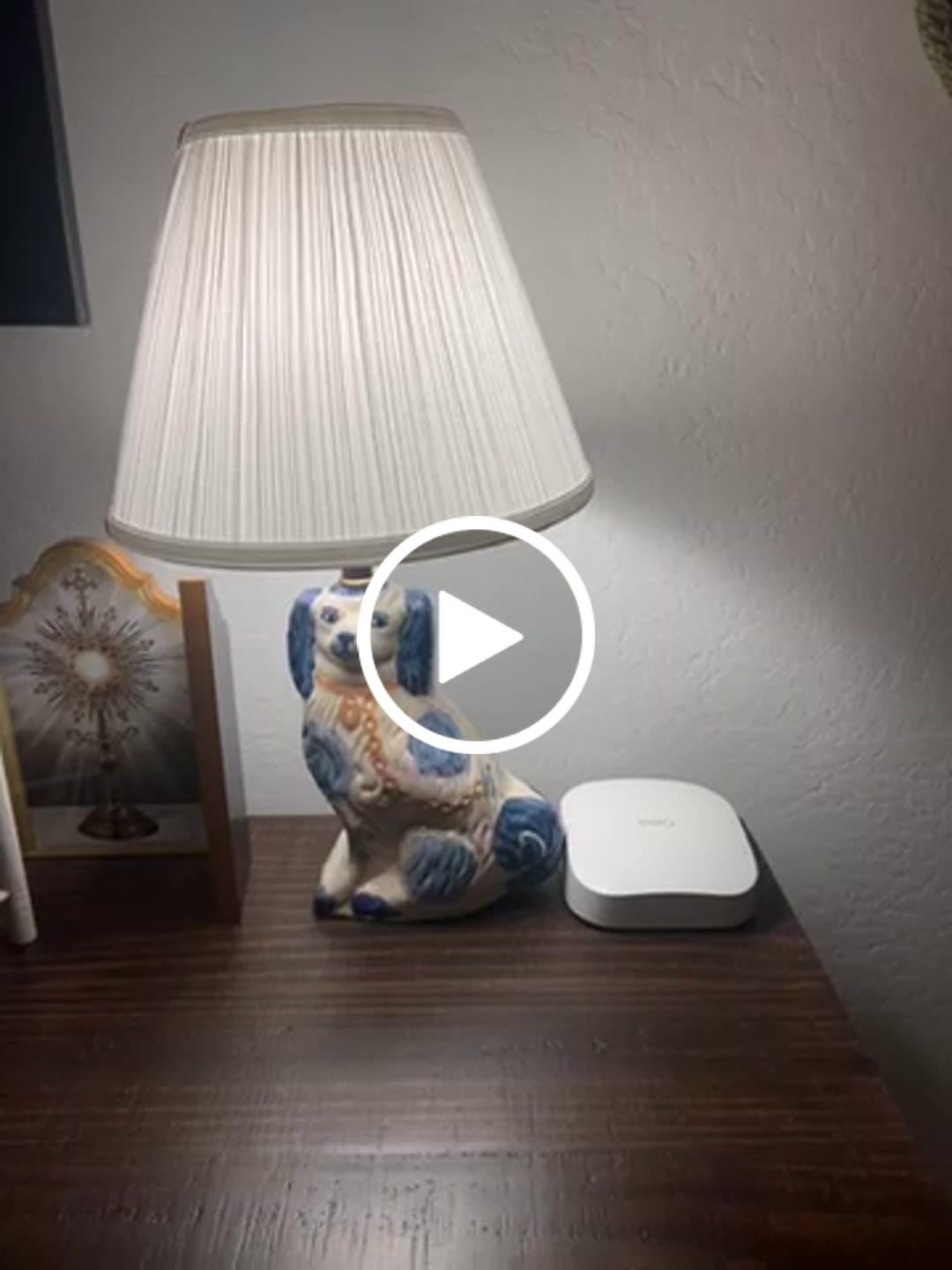 Customer video review of Churchill Staffordshire Dog Lamp