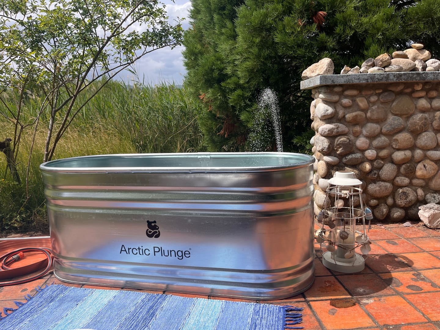 Customer photo review of Eisbad Stahlwanne