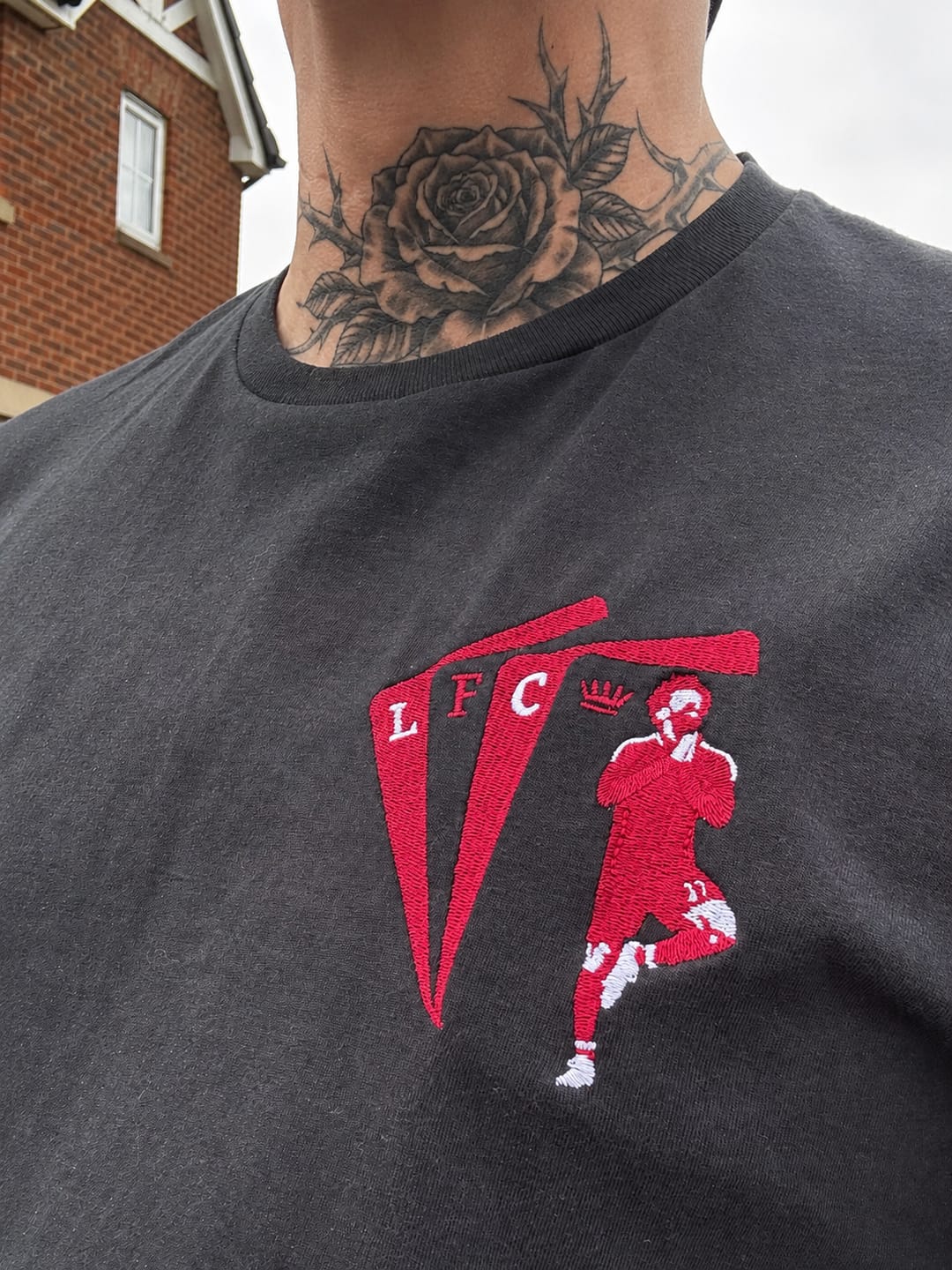 Customer photo review of Stitched Threads – Reds King Deck T-Shirt