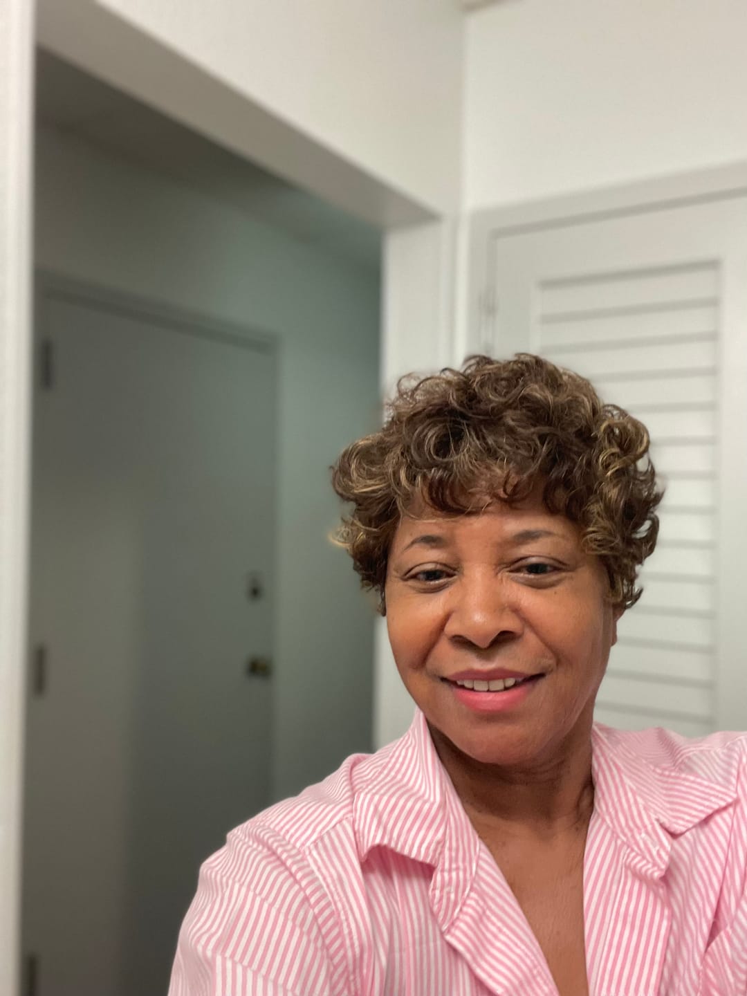 Customer photo review of It's a Cap Weave 100% Human Hair Wig THERESA
