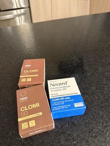 Customer photo review of Paquete Post-ciclo para intermedios o avanzados | Gonadotropina (HCG), & Clomifeno
