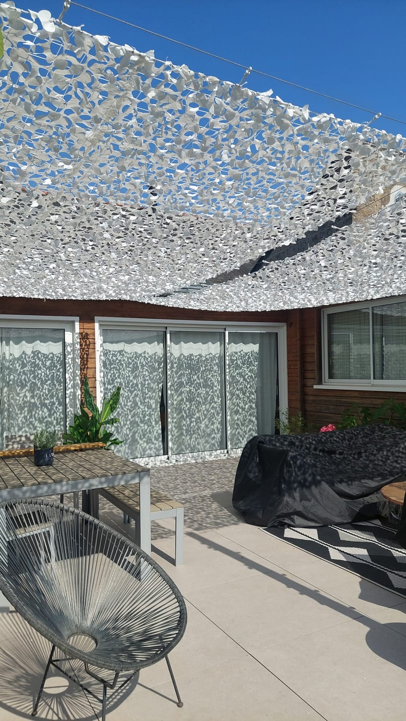 Customer photo review of Filet de camouflage renforcé câble acier