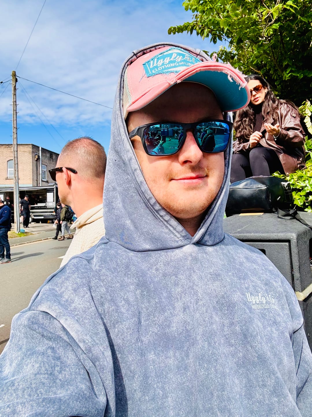 Customer photo review of Blue Diamond Acid Wash Hoodie